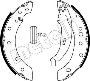 Metelli 53-0332 - Jeu de mâchoires de frein cwaw.fr