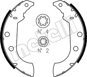 Metelli 53-0323 - Jeu de mâchoires de frein cwaw.fr