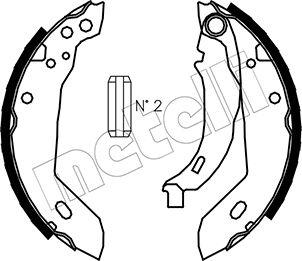 Metelli 53-0322 - Jeu de mâchoires de frein cwaw.fr