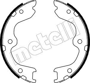 Metelli 53-0294 - Jeu de mâchoires de frein, frein de stationnement cwaw.fr