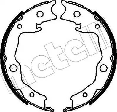 Metelli 53-0295 - Jeu de mâchoires de frein cwaw.fr