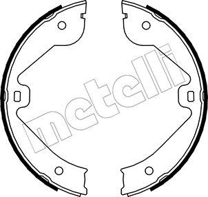 Metelli 53-0244 - Jeu de mâchoires de frein, frein de stationnement cwaw.fr