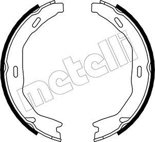 Metelli 53-0245 - Jeu de mâchoires de frein, frein de stationnement cwaw.fr