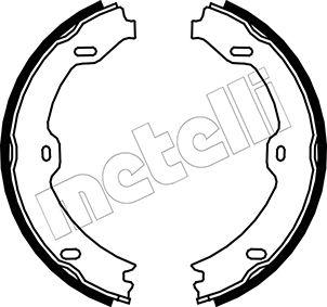 Metelli 53-0243 - Jeu de mâchoires de frein, frein de stationnement cwaw.fr