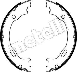 Metelli 53-0242 - Jeu de mâchoires de frein, frein de stationnement cwaw.fr