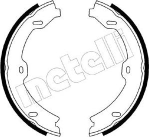 Metelli 53-0247 - Jeu de mâchoires de frein, frein de stationnement cwaw.fr