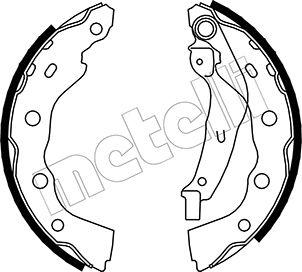 Metelli 53-0259 - Jeu de mâchoires de frein cwaw.fr