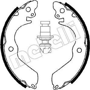 Metelli 53-0258 - Jeu de mâchoires de frein cwaw.fr