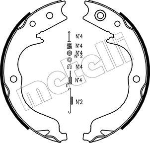 Metelli 53-0268K - Jeu de mâchoires de frein, frein de stationnement cwaw.fr