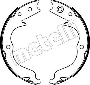 Metelli 53-0268 - Jeu de mâchoires de frein, frein de stationnement cwaw.fr