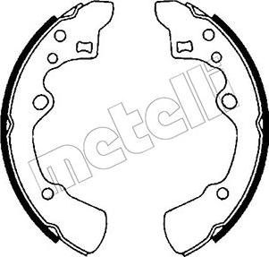 Metelli 53-0205 - Jeu de mâchoires de frein cwaw.fr