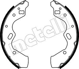 Metelli 53-0219 - Jeu de mâchoires de frein cwaw.fr