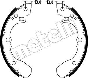 Metelli 53-0213 - Jeu de mâchoires de frein cwaw.fr