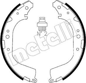 Metelli 53-0280 - Jeu de mâchoires de frein cwaw.fr