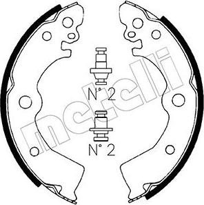 Metelli 53-0281 - Jeu de mâchoires de frein cwaw.fr