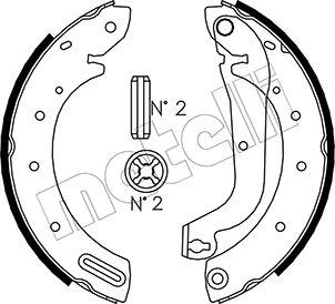 Metelli 53-0287 - Jeu de mâchoires de frein cwaw.fr