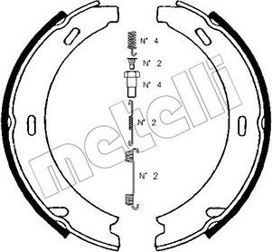 Metelli 53-0234K - Jeu de mâchoires de frein, frein de stationnement cwaw.fr