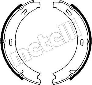 Metelli 53-0234 - Jeu de mâchoires de frein, frein de stationnement cwaw.fr