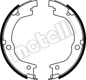 Metelli 53-0230 - Jeu de mâchoires de frein, frein de stationnement cwaw.fr