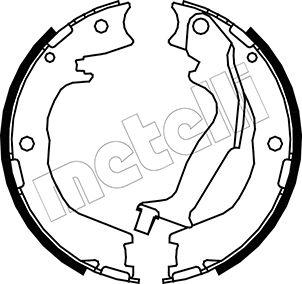 Metelli 53-0231 - Jeu de mâchoires de frein, frein de stationnement cwaw.fr