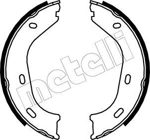 Metelli 53-0232 - Jeu de mâchoires de frein, frein de stationnement cwaw.fr