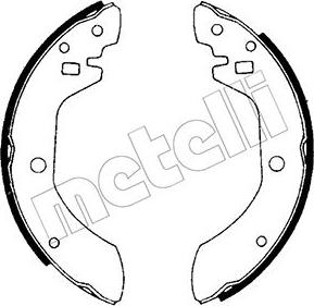 Metelli 53-0271 - Jeu de mâchoires de frein cwaw.fr