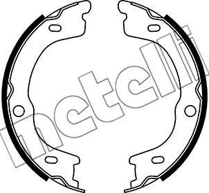 Metelli 53-0740 - Jeu de mâchoires de frein, frein de stationnement cwaw.fr