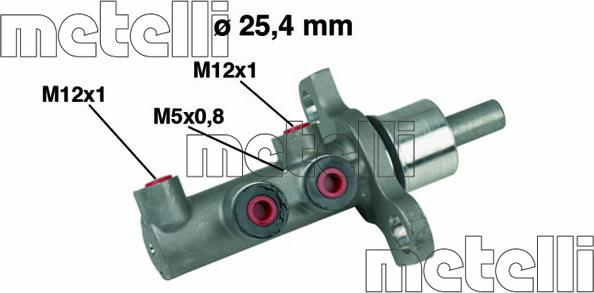 Metelli 05-0439 - Maître-cylindre de frein cwaw.fr