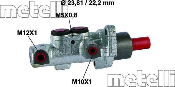 Metelli 05-0552 - Maître-cylindre de frein cwaw.fr