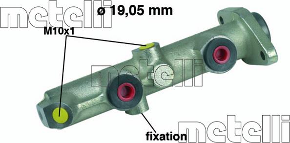 Metelli 05-0074 - Maître-cylindre de frein cwaw.fr