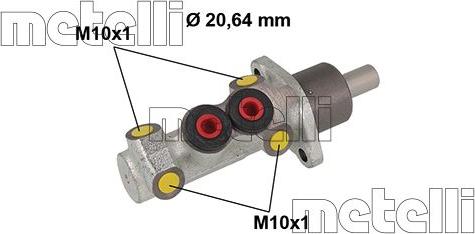 Metelli 05-0883 - Maître-cylindre de frein cwaw.fr