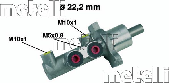 Metelli 05-0344 - Maître-cylindre de frein cwaw.fr