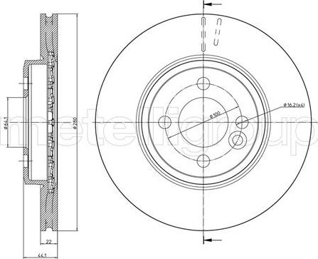 Metelli 23-0940C - Disque de frein cwaw.fr