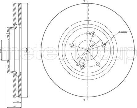 Metelli 23-0900C - Disque de frein cwaw.fr