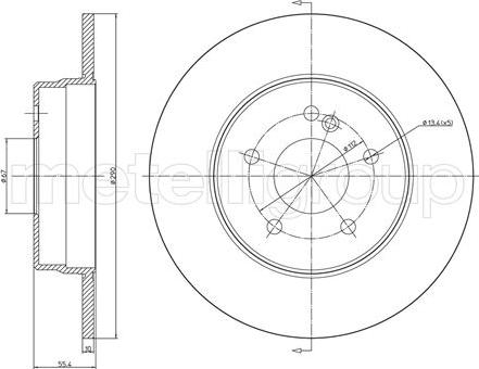 Metelli 23-0485C - Disque de frein cwaw.fr