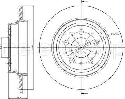 Metelli 23-0562C - Disque de frein cwaw.fr