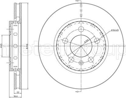 Metelli 23-0695C - Disque de frein cwaw.fr