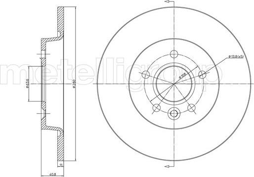 Metelli 23-0686C - Disque de frein cwaw.fr