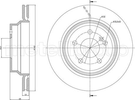 Metelli 23-0625C - Disque de frein cwaw.fr