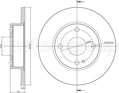 Metelli 23-0620 - Disque de frein cwaw.fr