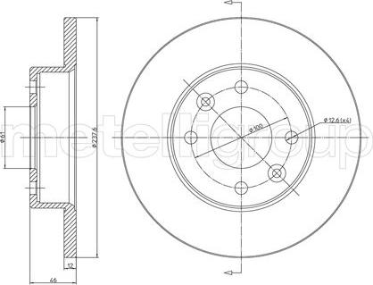 Metelli 23-0114 - Disque de frein cwaw.fr