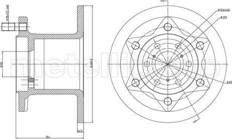 Metelli 23-0342 - Disque de frein cwaw.fr