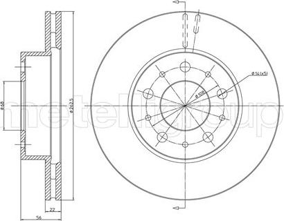 Metelli 23-0200 - Disque de frein cwaw.fr