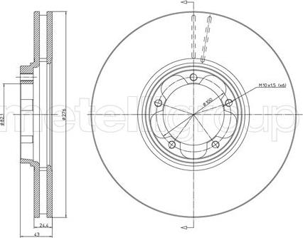 Metelli 23-0714 - Disque de frein cwaw.fr