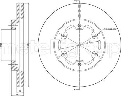 Metelli 23-0710 - Disque de frein cwaw.fr