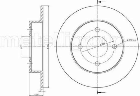 Metelli 23-0720 - Disque de frein cwaw.fr