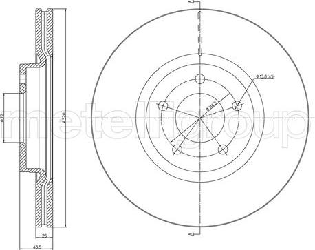 Metelli 23-1417C - Disque de frein cwaw.fr