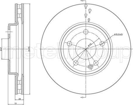 Metelli 23-1439C - Disque de frein cwaw.fr