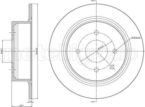 Metelli 23-1473C - Disque de frein cwaw.fr