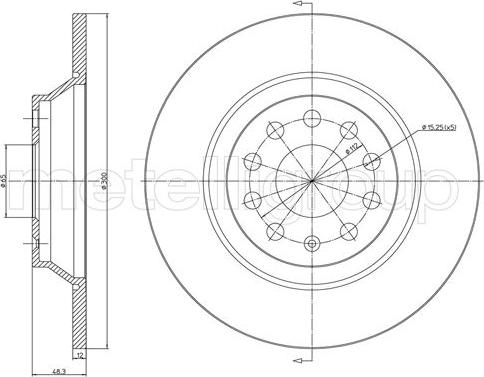 Metelli 23-1519C - Disque de frein cwaw.fr